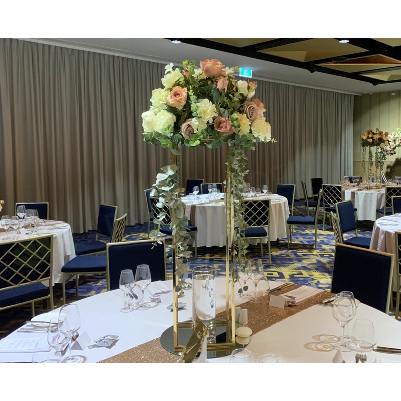 For Hire – Grand Floral Centrepiece on Gold Stand 95cm (Code: HI0030)