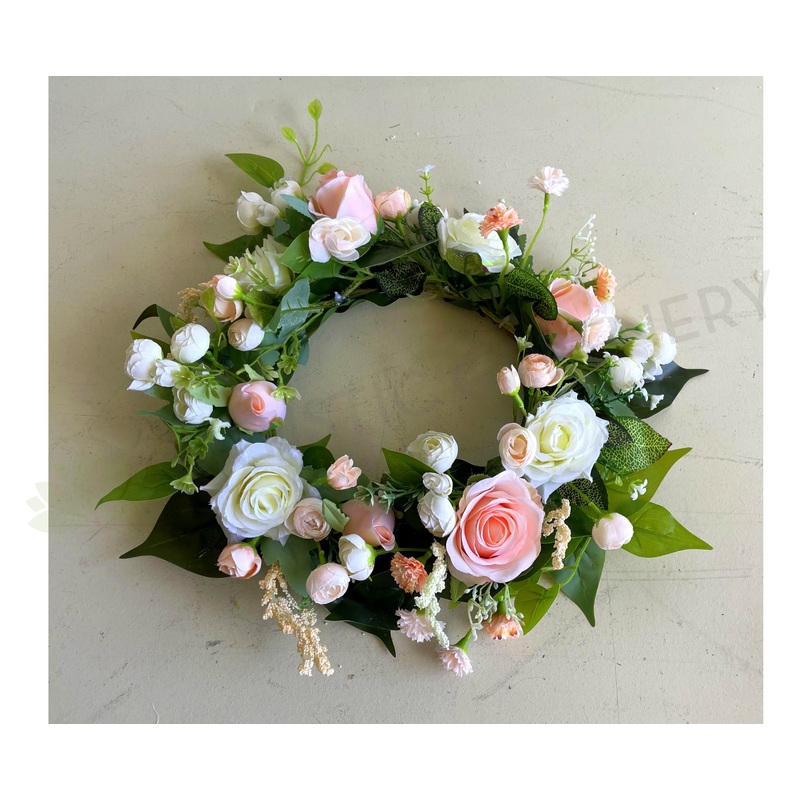 Blush Colour Wreath 30cm – WRE004 (Ref: Ankit S)