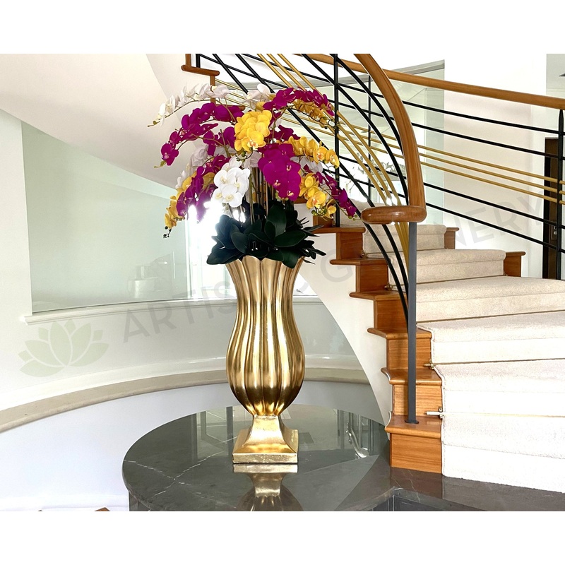 FA1126 – Luxury Orchid Floral Arrangement 190cm tall / Flat Base Table Arrangement – Rosh