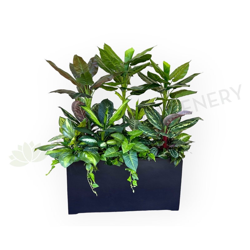 Artificial Mixed Plants in Planter Box 150cm Tall (used as divider) Ref: AOC