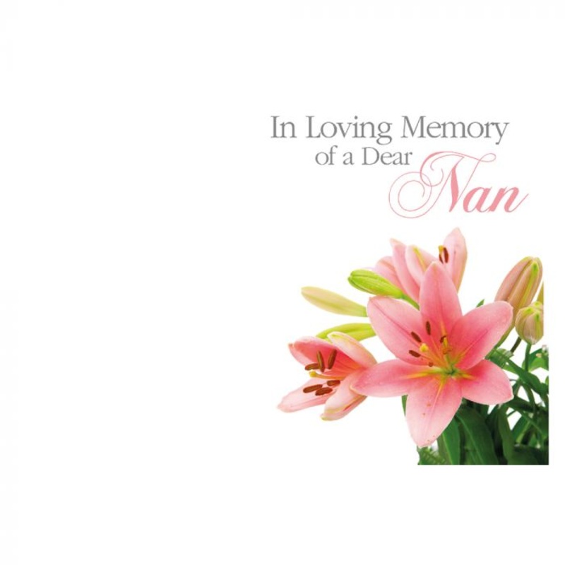 50 Florist Cards ILM Dear Nan – Pink Lilies 60-00813