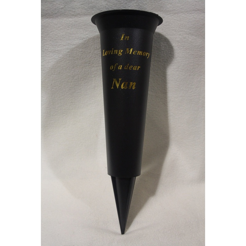 Grave Vase Spike In Loving Memory Nan