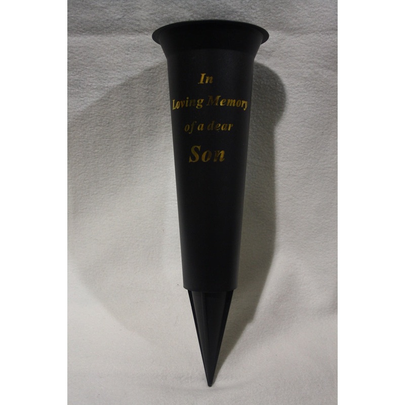 Grave Vase Spike In Loving Memory Son