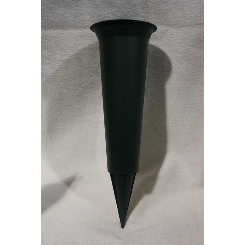 Grave Vase Spike Standard Dark Green