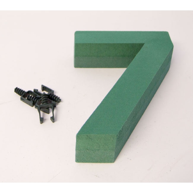 Oasis Floral Foam Number with Clips 7