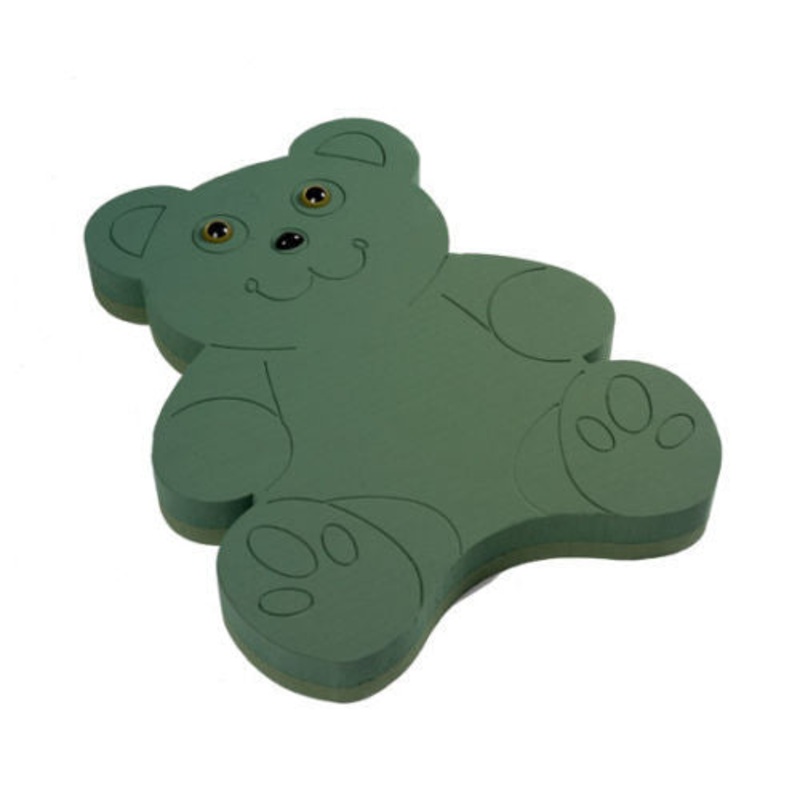 Sitting Teddy Bear with Eyes and Nose