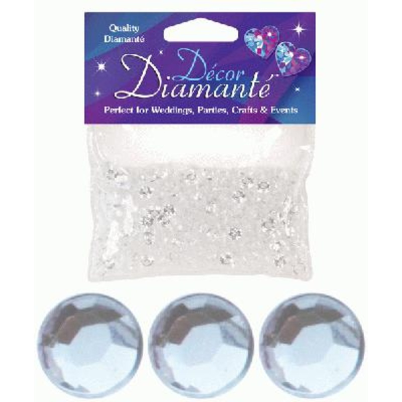 28g of Clear Diamante Table Scatters