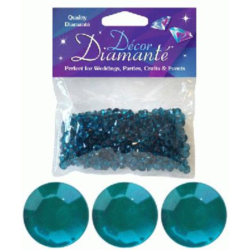 28g of Jade Diamante Table Scatters