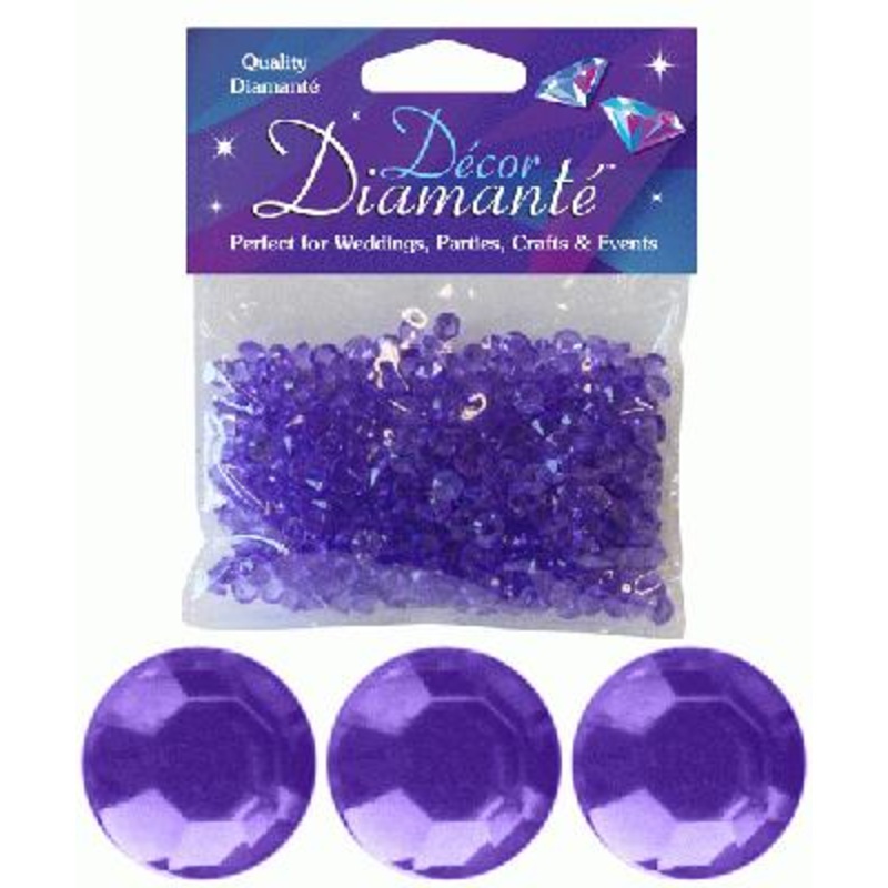 28g of Lavender/Lilac Diamante Table Scatters