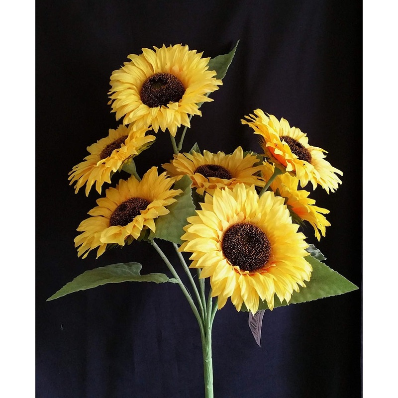 7 Head Sunflower Bush – Height 54cm