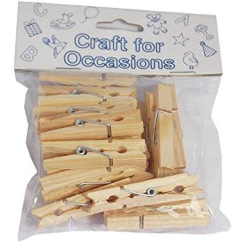 (Discontinued) Pack of 20 Natural Pegs 2.5cm Length