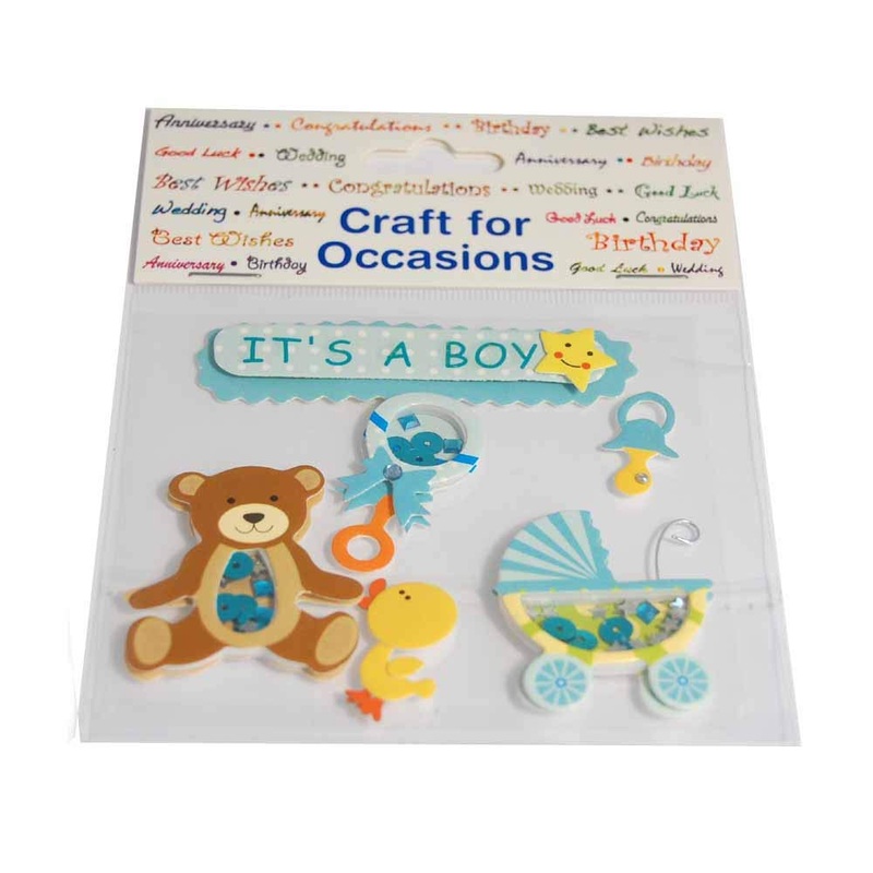 It’s A Boy – Sticky Motifs Perfect for Card crafts