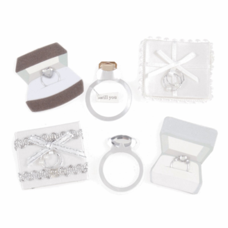 Wedding Rings , Card Toppers , Scrap Book embellishments