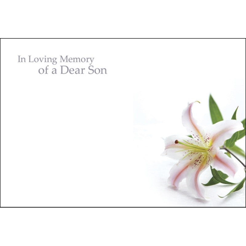 Pack of 50 Florist Cards – In Loving Memory Of A Dear  Son