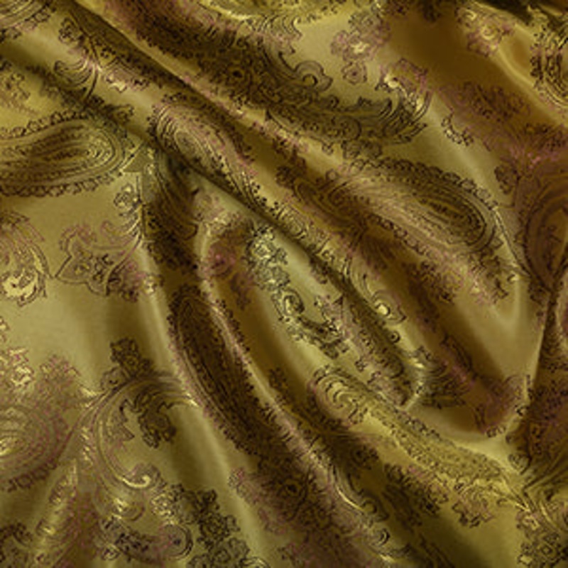 1m Paisley Jacquard Lining – Pistachio