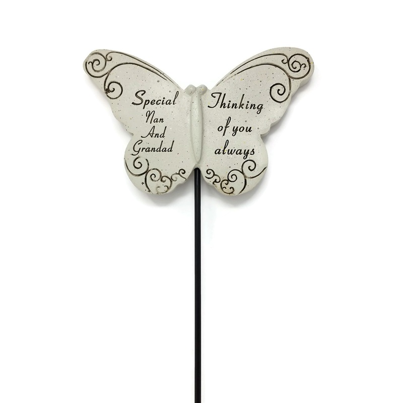 Butterfly Memorial Stick – Special Nan and Grandad DF13264