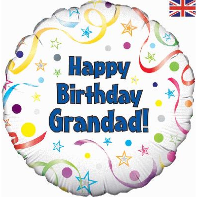 18 Foil Balloon – Happy Birthday Grandad