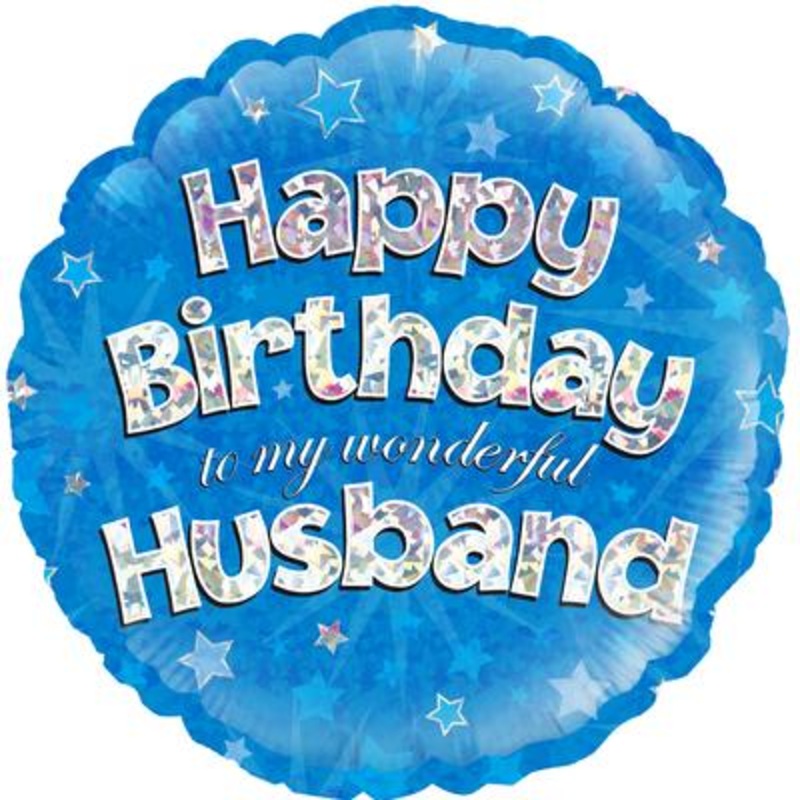 18 Foil Balloon – Happy Birthday Husband