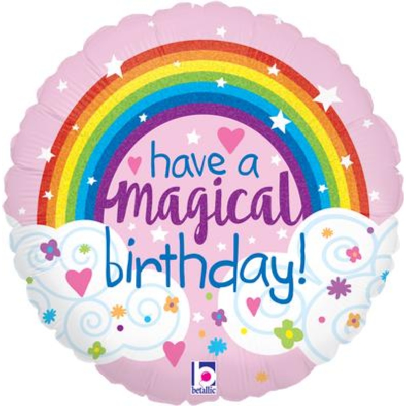 18 Foil Balloon Have a Magical Birthday – Rainbow