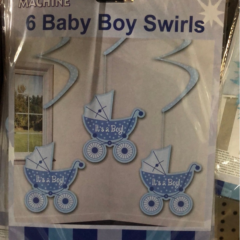 Blue Baby Boy Swirls