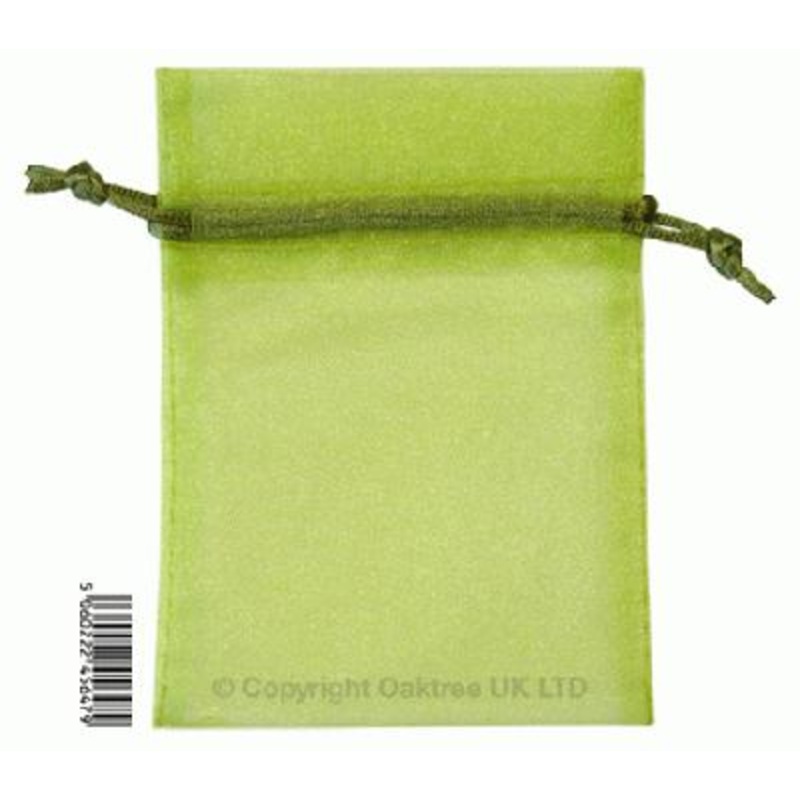 Eleganza Organza Bags 9cm x 12.5cm – Pistachio (10pcs)