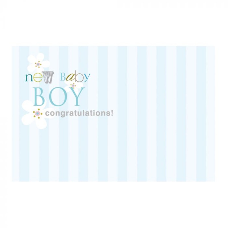 Pack of 50 Cards New Baby Boy Congratulations! 60-00454