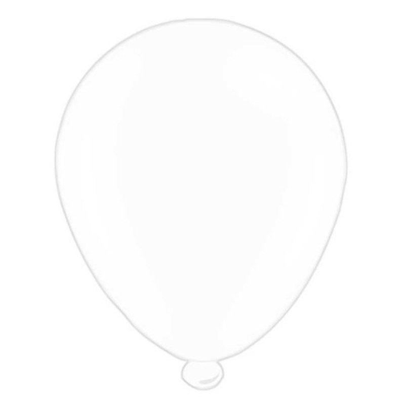 8 Balloons – 10 size – White