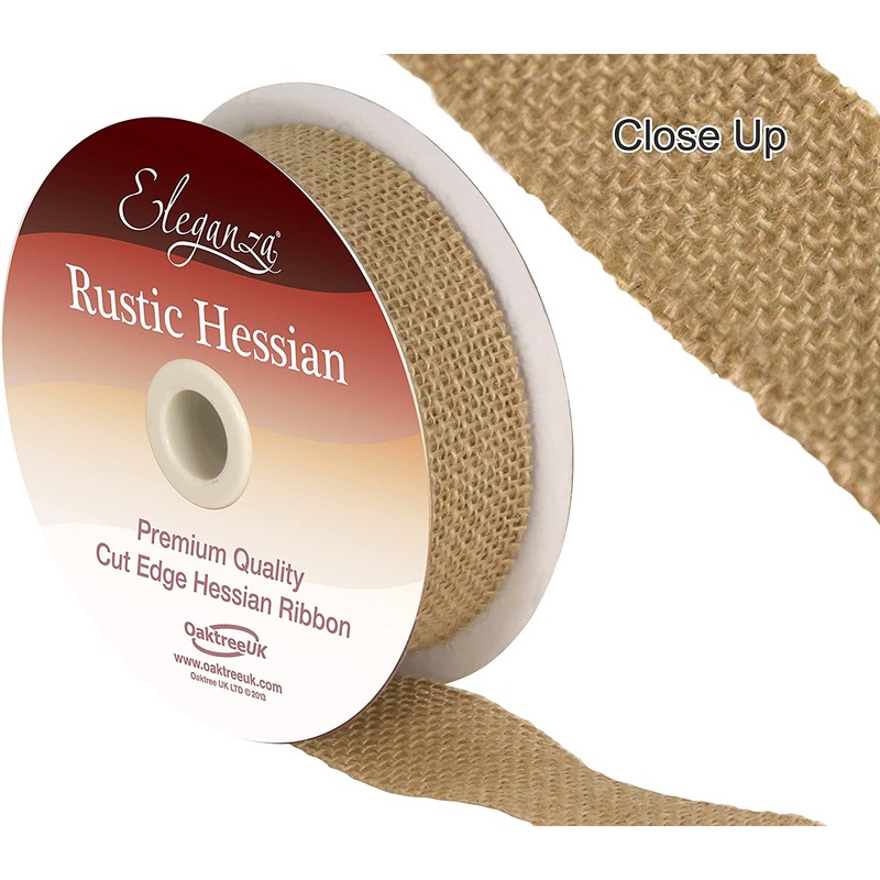 Hessian Ribbon 32mmx9.1m Cut Edge