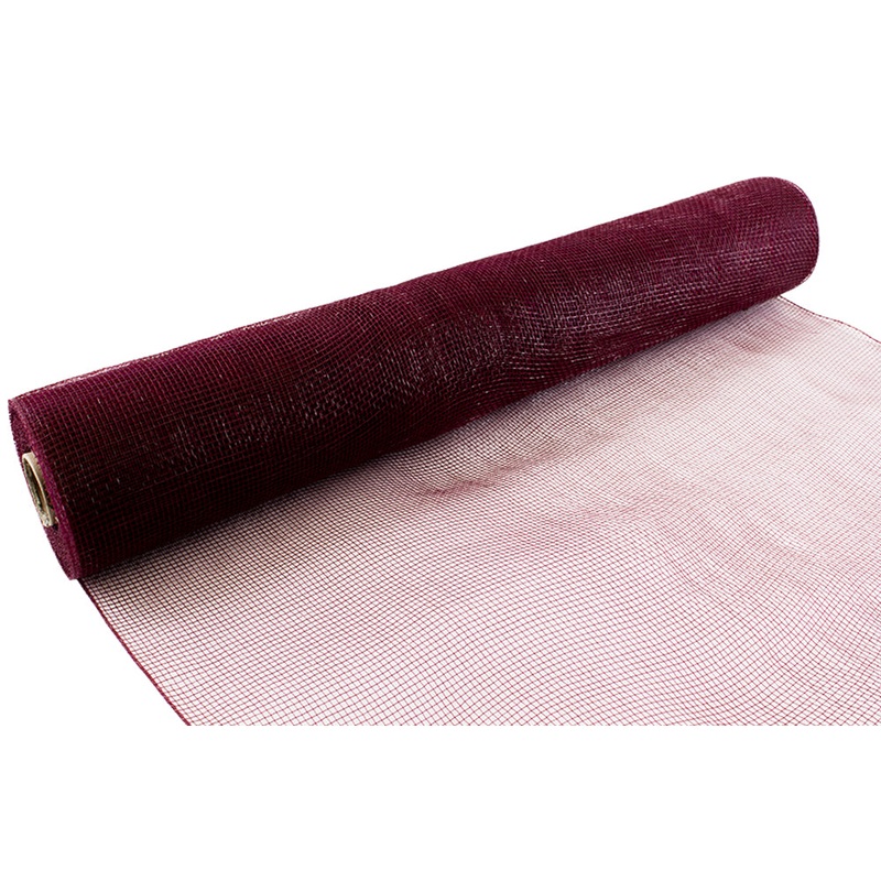 Deco Mesh 53cm x 9.1m (10yds) – Burgundy