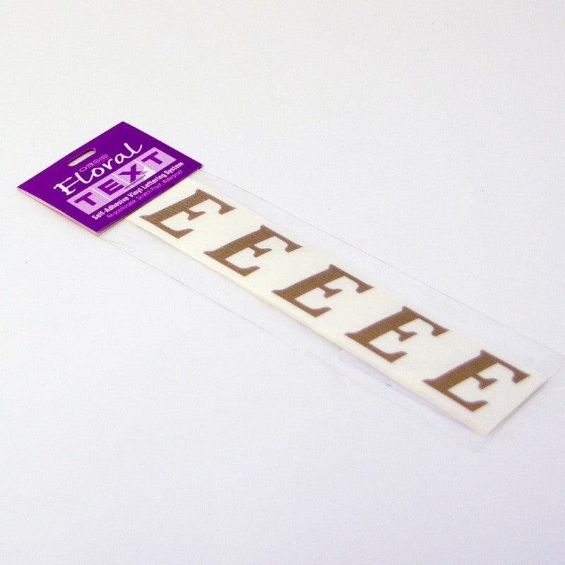 Vinyl Lettering – E