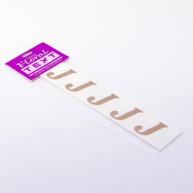 Vinyl Lettering – J