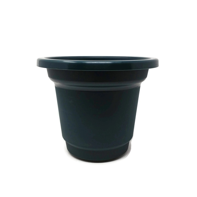 25cm Plastic Planter – Green