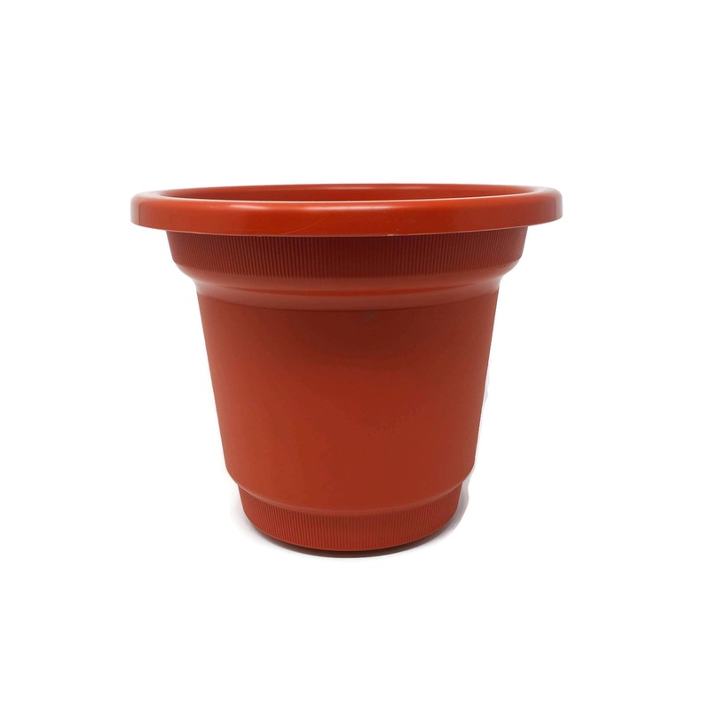25cm Plastic Planter – Terracotta