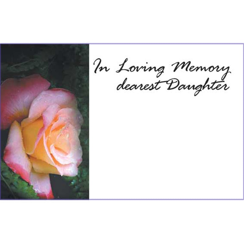 50 Florist Cards ILM Dearest Daughter – Rose
