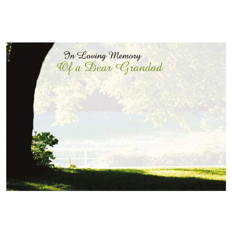 50 x In Loving Memory – Grandad – Trees 60-00082