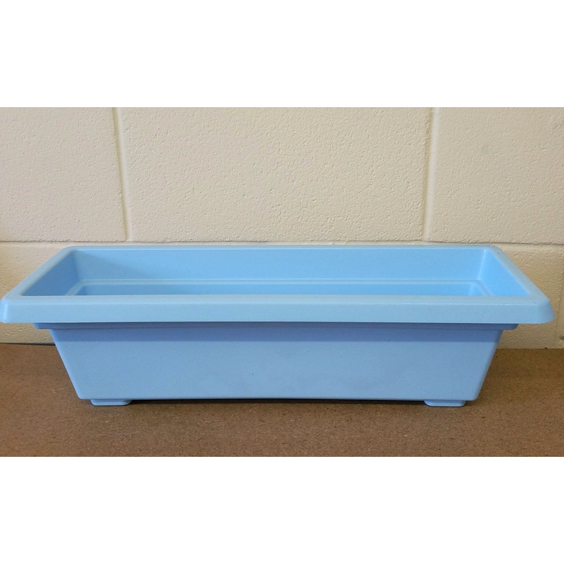 59cm Plastic Flower & Plant Trough  – Pastel Blue
