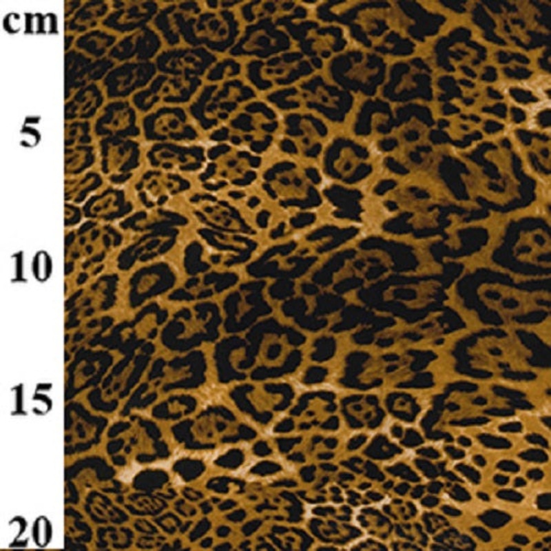 100% Cotton Poplin Animal Print Fabric x 112cm / 44 – Jaguar T158