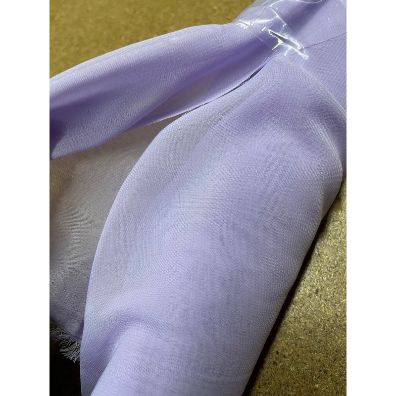 1m 100% Polyester Chiffon Fabric – Lilac , Width: 60/150cm