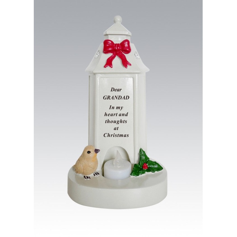 Robin Lantern with Flickering Tea Light – Grandad