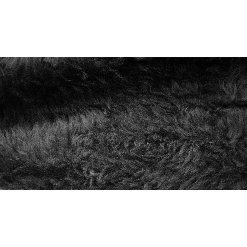 1M Fur Fabric x 59/150cm Width – Black