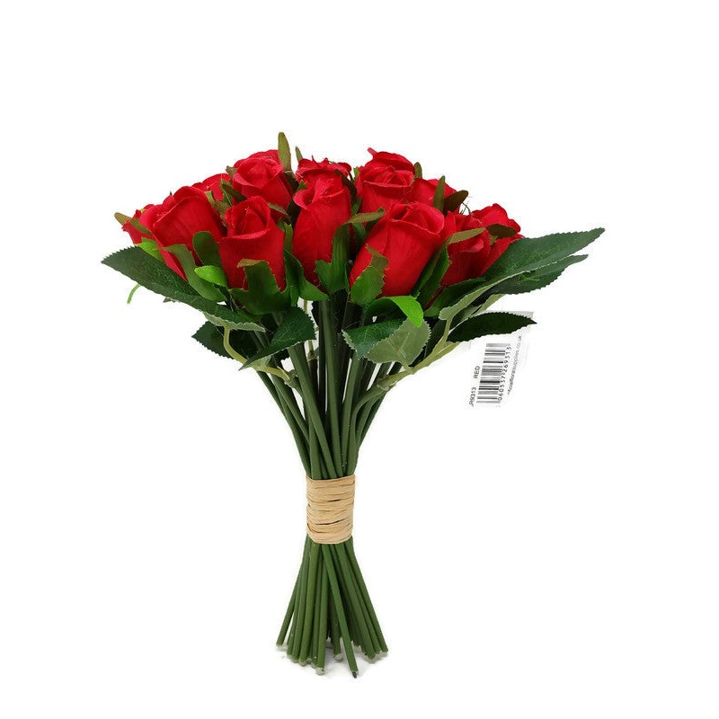 24 Head Mini Rose Bud Bundle – Red