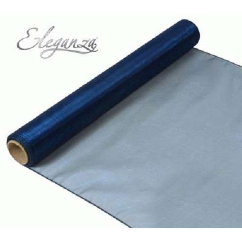 40cm x 9m Woven Edge Organza -Teal