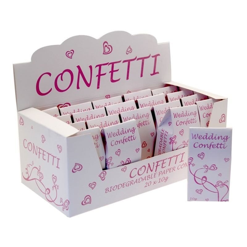 Pink & White Confetti in Display Box