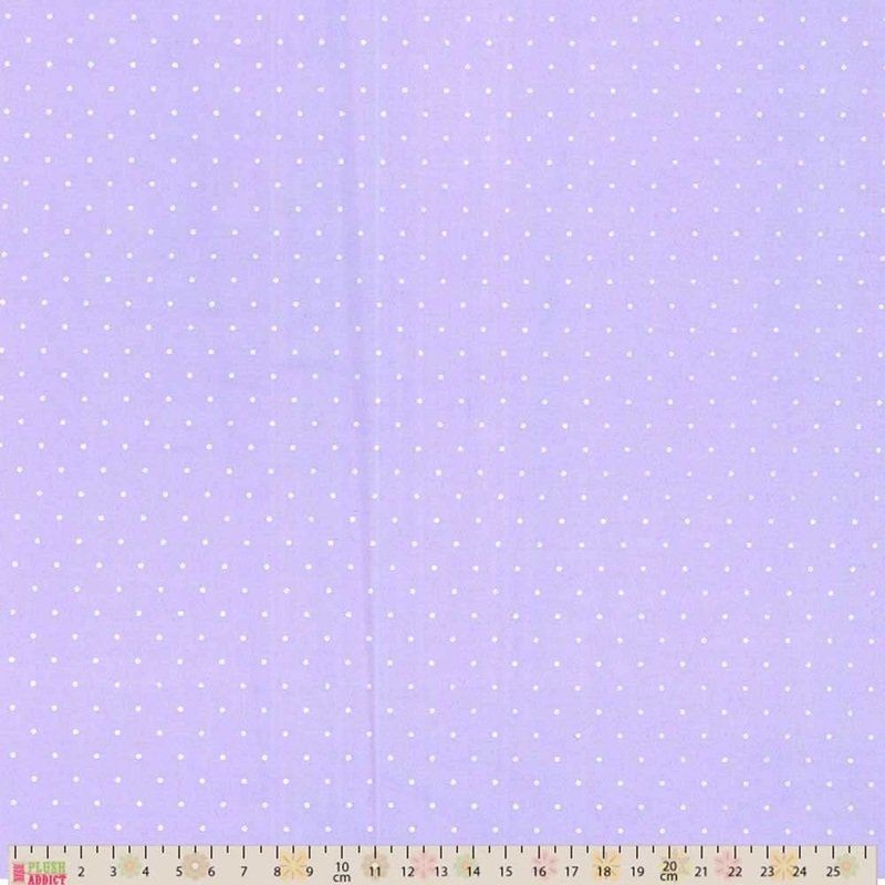 1 metre Polycotton Lilac Pin Spot Fabric x 112cm / 44