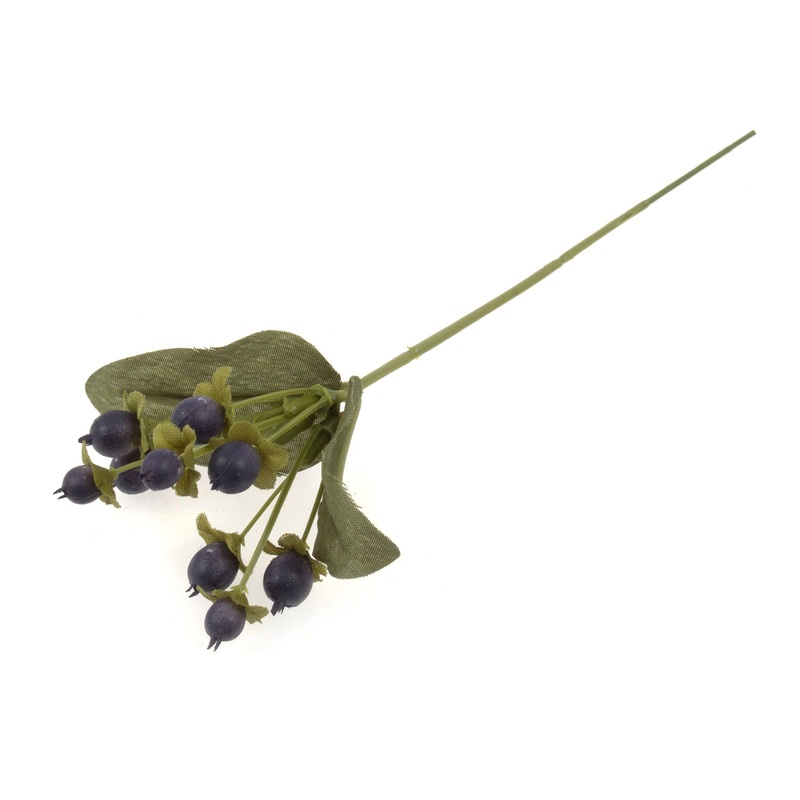 16cm Hypericum Berries – Black x 6 Sprays