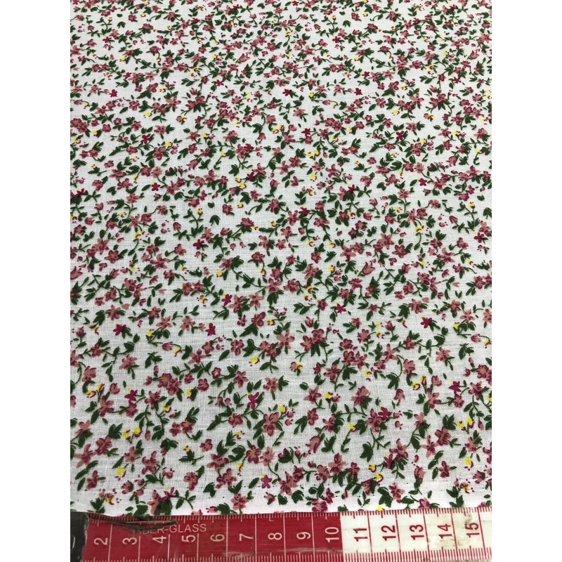 Polycotton Snapdragon Flowers x  45 Width – 1 metre