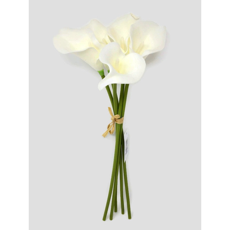Real Touch Calla Lily – 5 Stem Bundle – Ivory