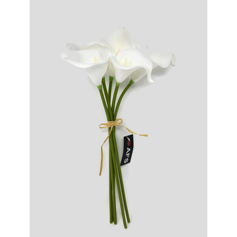 Real Touch Calla Lily – 5 Stem Bundle – White