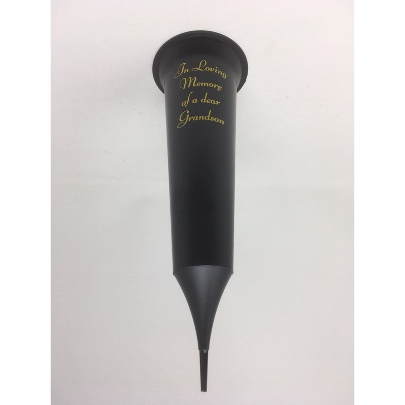Grave Vase Spike In Loving Memory – Grandson