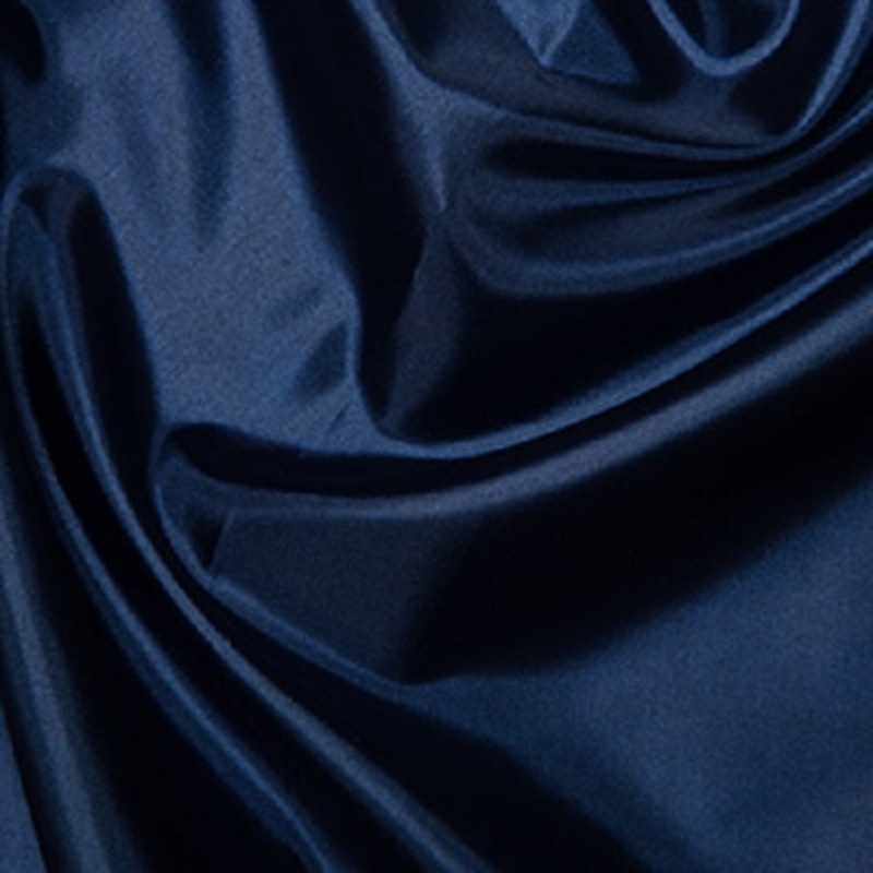 1 Metre Habotai Navy Silk Lining Fabric 100% Polyester 145cm / 58 wide
